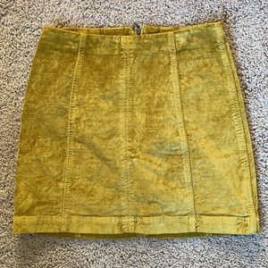 FREE PEOPLE Velvet Skirt